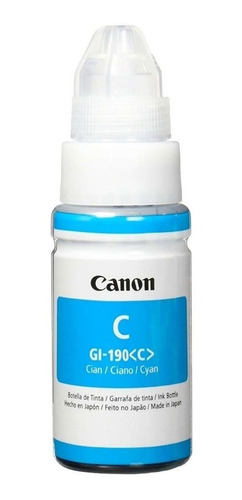 Botella De Tinta Canon G190 Original Cyan G2100 G3100 G4100