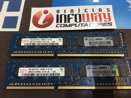 Memoria Ecc 4gb Pc3-10600e Udimm Hp 593923-b21 647657-071