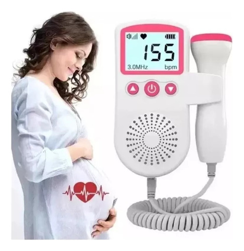 Baby Doppler Portátil Detector De Frecuencia Cardiaca Fetal
