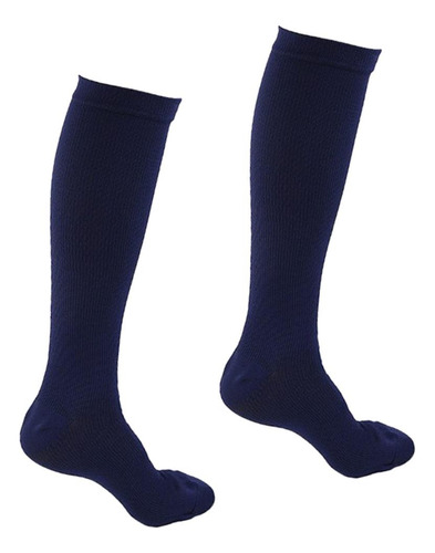 2 Pares Calcetines Hasta La De Compresión Para Mujer Para