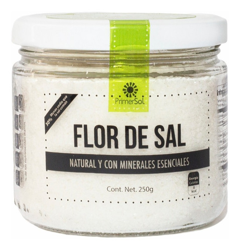 Flor De Sal Primer Sol 250g Baja En Sodio 30% Menos Sodio Gourmet Colima Natural Con Minerales Escenciales