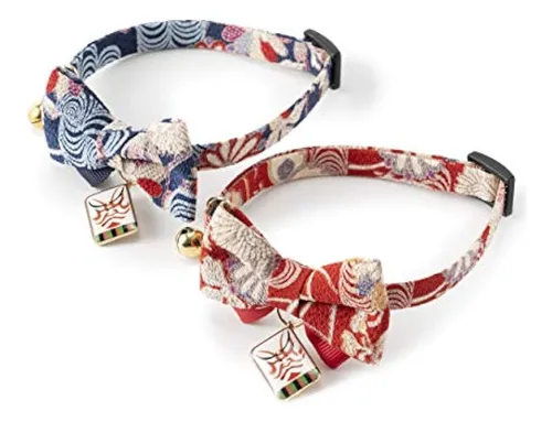 Necoichi Kabuki Corbata De Lazo Collar Para Gato
