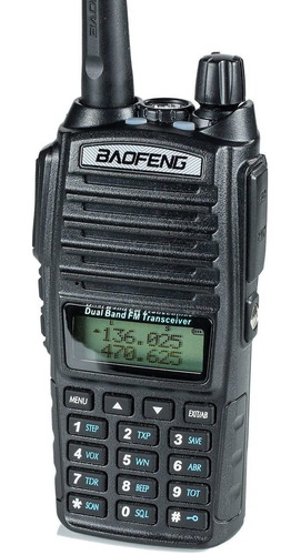 Radio De Banda Dual De Alta Potencia Baofeng Negro Uhf Vhf