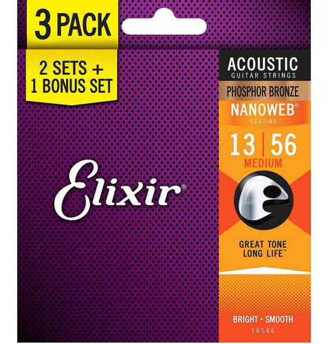 Elixir® Strings 16546 - Cuerdas De Guitarra Acustica De Bron
