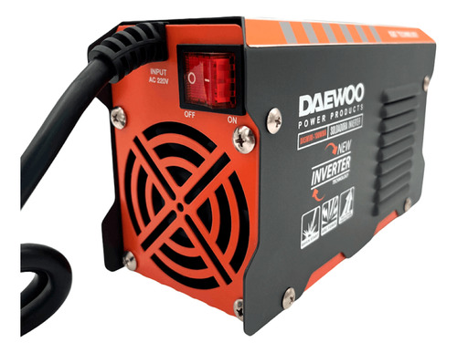 Superpack Soldadora Inverter Mma Daewoo 100 Mini + Bolso Prm Color Naranja