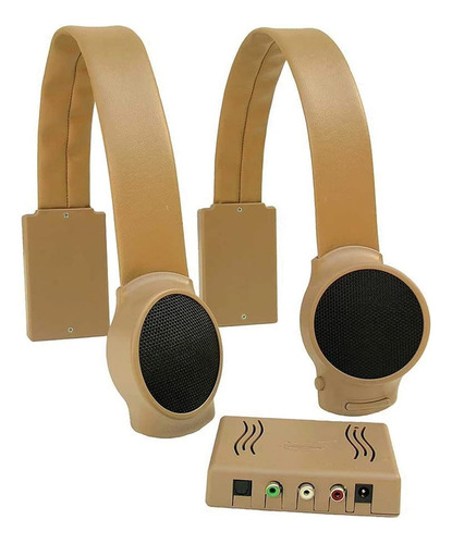 Audio Fox Altavoces Inalámbricos Para Tv Para Sofá Y Sillón, Color Beige Bronceado 110v