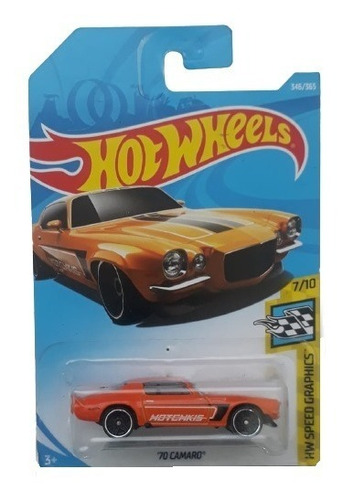 Camaro 1970 #346 Hot Wheels Una Copia Exacta De Este Icono!