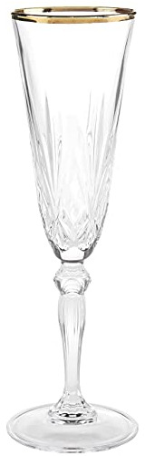Siena Collection Vaso De Flauta De Cristal Con Diseño De Ban