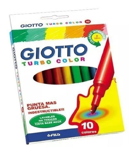 Marcadores Giotto Escolares X 10 Colores Congreso