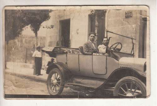 1929 Fotografia Postal Cachila En Calles De Rocha Uruguay