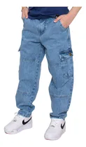 Comprar Baggy Cargo Jean Pantalón De Niño Moda Idj Kids