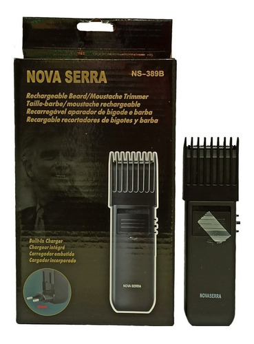 Máquina Aparador De Cabelo Barba Ns-389b 110v/220v Bivolt