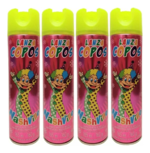 Lanza Copos En Aerosol 165ml Nashville X6 Unidades