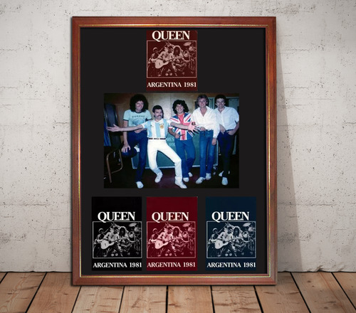 Cuadro Decorativo Queen Argentina Freddie Mercury Maradona