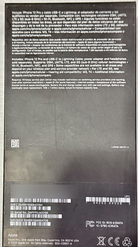 iPhone 12 Pro 516g Gris Graphite (Usado)