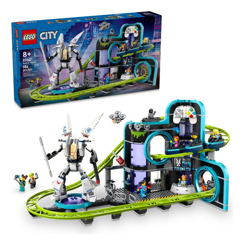 Lego City Robot World Roller Coaster Building Building De De