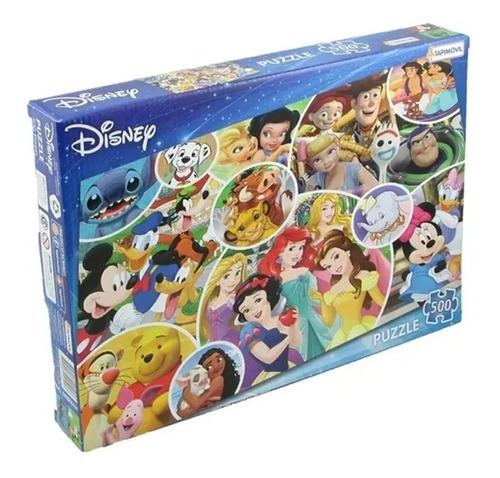 Rompecabezas 500 Piezas Personajes Disney Tapimovil - E.full