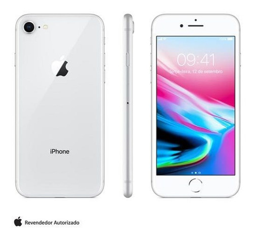iPhone 8 Prata 4,7 , 4g, 64 Gb, 12 Mp - Mq6h2br/a