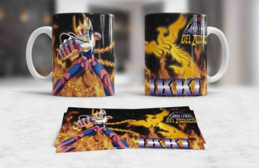 Taza De Ceramica Caballeros Del Zodiaco Ikki