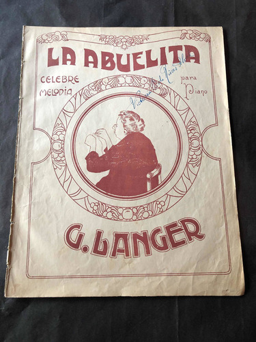 Antigua Partitura La Abuelita. G Langer. 54240