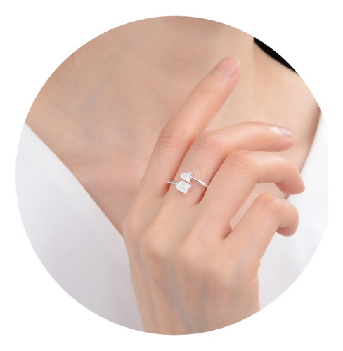 Anillo Ajustable De Plata 925 (lan02)