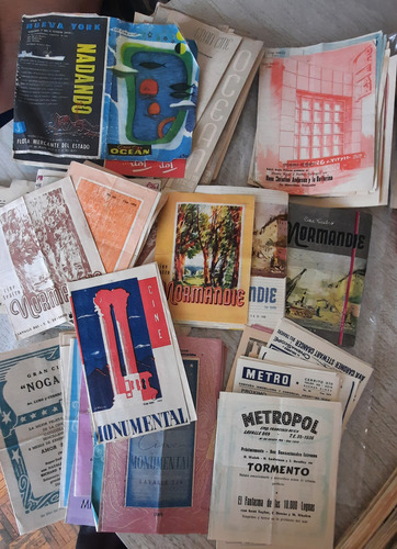 Programas Antiguos De Cine Y Teatro Años 50/70s. Lote X10u. (Usado)