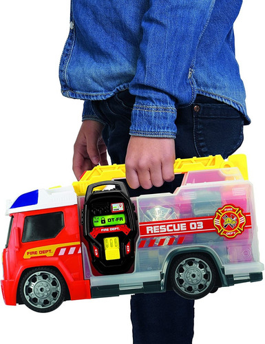 Auto Camion Bombero Cisterna Juguete C/ Sonidos Accesorios
