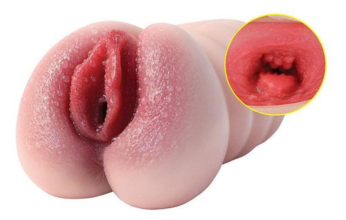 Masturbador de vagina texturizado para chica madura en Cyberskin