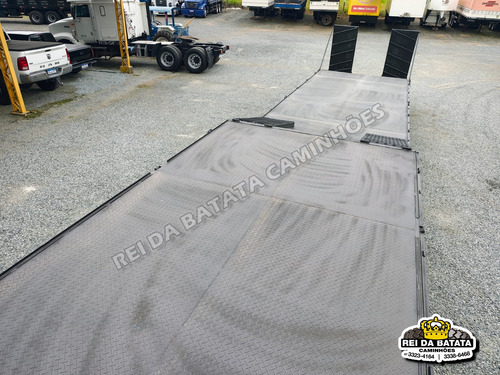 Carreta Semi Reboque Prancha Rebaixada Carrega Tudo 2 Eixos