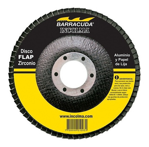 Disco Flap Barracuda 4-1/2 Grano 60 Incolma