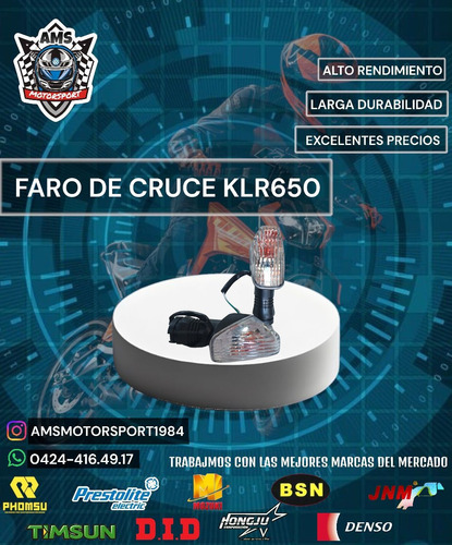 Faro De Cruce Klr 650 