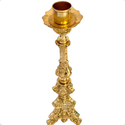 Candelero O Candelabro Barroco De 60 Cm De Bronce (1 Pieza)
