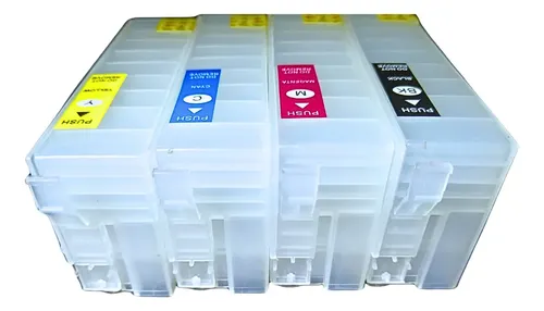 Kit 4 Cartuchos Rellenables Para Epson Surecolor 3170 T3170 | Envío gratis
