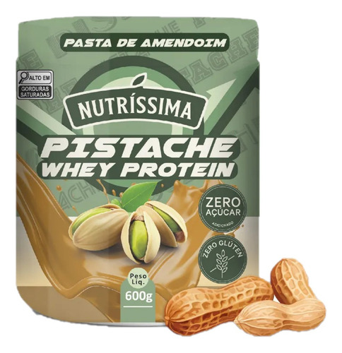 Pasta De Amendoim Creme De Pistache Pote 500g Nutríssima Go