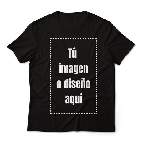 Polera Personalizada Con Tu Imagen O Logo 100% Algodón-pecho