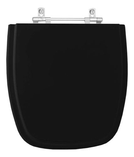 Assento Sanitário Poliéster Fit Preto Para Louça Celite