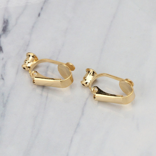 1 Par De Convertidores De Aretes De Aro Con Clip, Sin Perfor