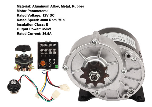Kit De Motor Eléctrico De Reducción De Engranajes De 12 V Y