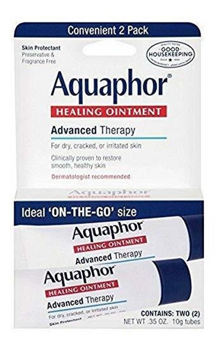 Pomada Curativa Aquaphor, Terapia Avanzada 2x0.35 Oz, 0.