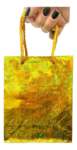 Bolsas De Color Hologramada De Regalo Nº6 32x45 Metalizada