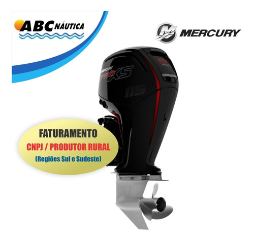 Motor De Popa Mercury 115hp 4t- Leia Anuncio -pronta Entrega