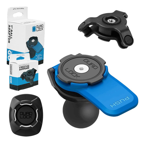 Soporte Quadlock Ram Mount + Antivibracion