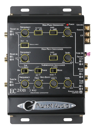 Planet Audio Ec20b - Crossover Electrónico Para Automóvil.