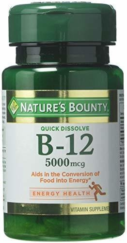 Nature's Bounty Vitamina  B-12 5000 Mcg, 40 Quick Dissolve