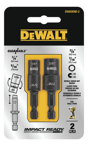 Juego De Destornilladores De Tuercas Dewalt, De Doble Punta