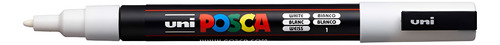Caneta Posca Pc-3m White Ponta Fina 1,5mm