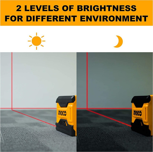 Nivel Laser De Líneas Autonivelante Ingco Imantado