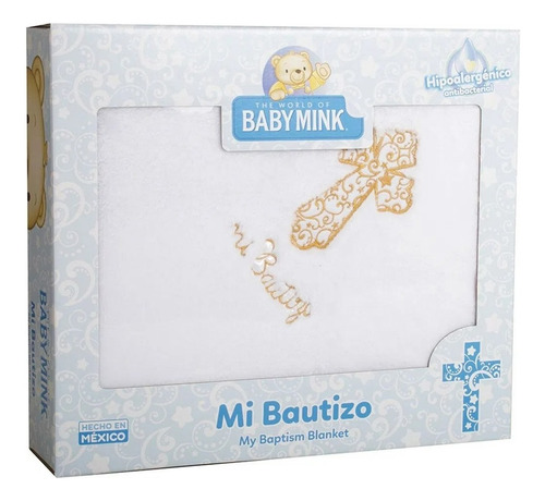 Cobertor Baby Mink Mi Bautizo