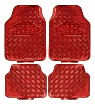 Comprar Cubre Alfombras Tuning Metalizadas Rojas Universal