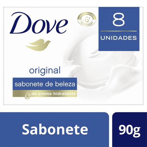 Sabonete Em Barra Original 90 G 8 Unidades Dove